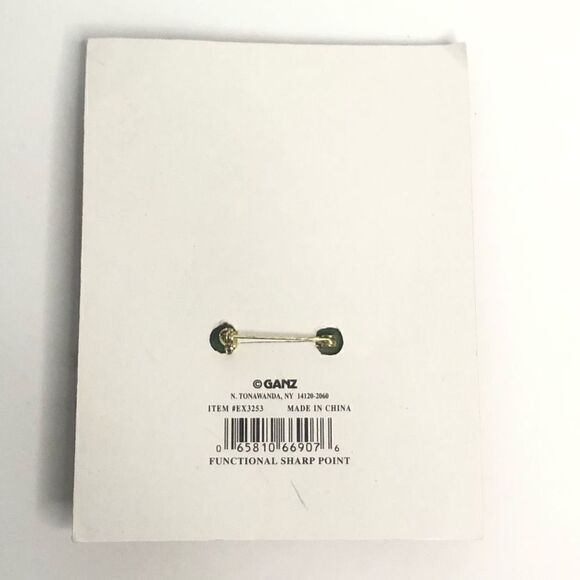 vintage ganz jingle bell pin green christmas tree - Picture 2 of 3